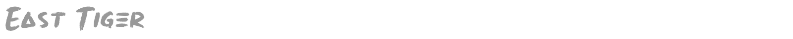 East Tiger font preview